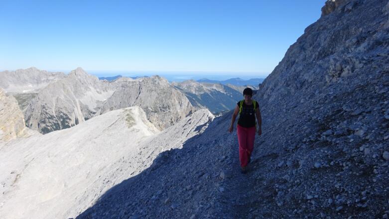 Wieder leicht und waagrecht hinaus ...