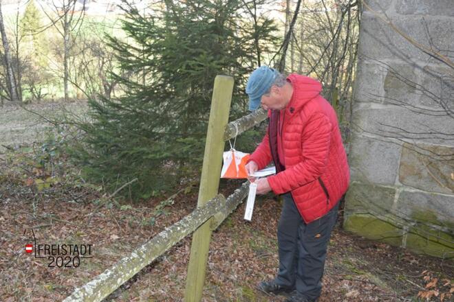 Der zweite Punkt am Nordwaldkammweg bei einer Kreuzwegstation