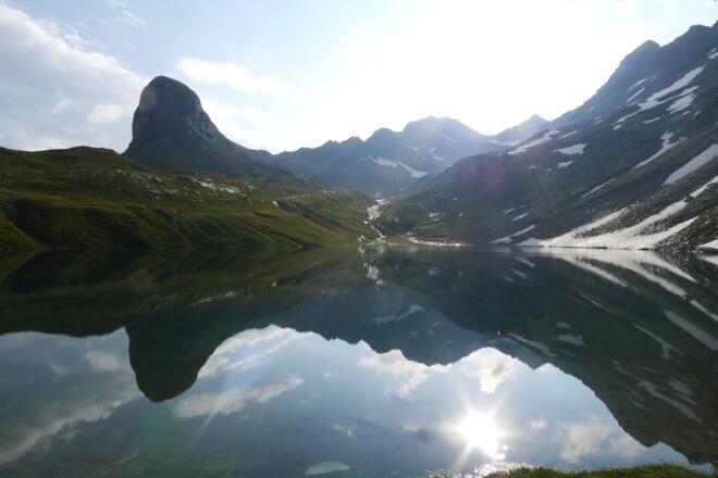 Die Gösleswand mit Bödensee