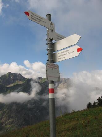 Bei der Biberacher Hütte (20. August 2013)