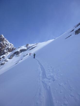 Aufstieg ins Joch