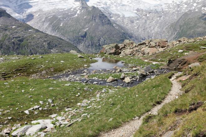 Blick auf die letzten Meter des Anstiegs