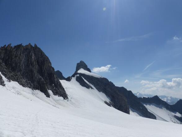 Blick zurück zur Reichenspitze.
