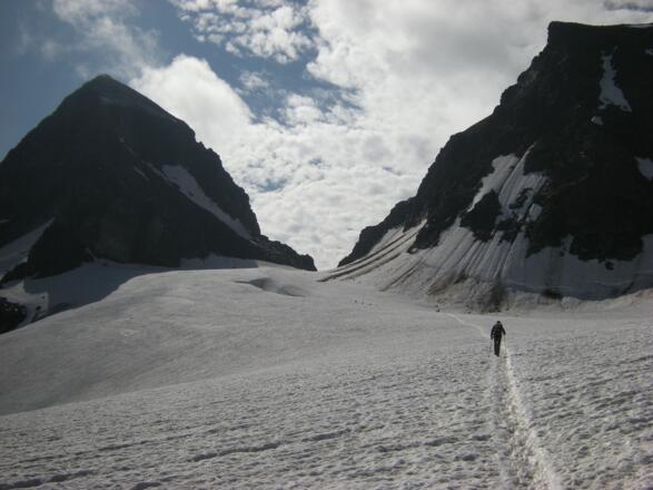 Ochsentaler Gletscher, Piz Buin - links