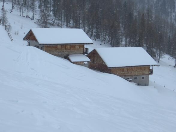 Der Abstiegsweg führ wieder an der schon bekannten Tschernied Alm vorbei