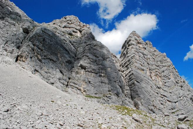 Der Große Turm aus dem Kar im oberen Turmtal