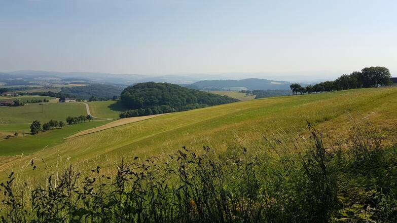 Ein weiter Blick ins Mühlviertel, Sitzbänke gibt es auch