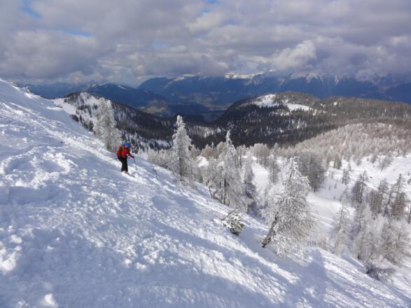 Abfahrt über den Gifpelhang