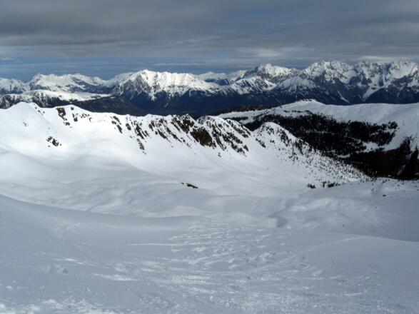 Rückblick in den Nordhang