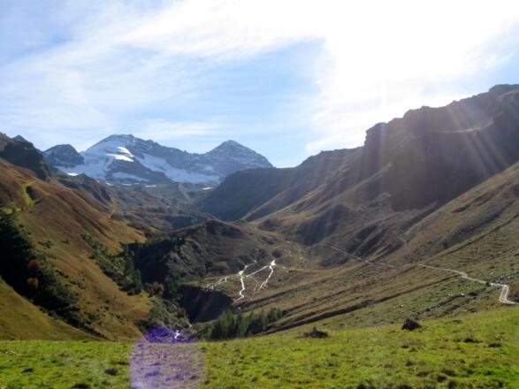 Wunderschöner Wegverlauf im Wildlahnertal mit Blick auf den Olperer.