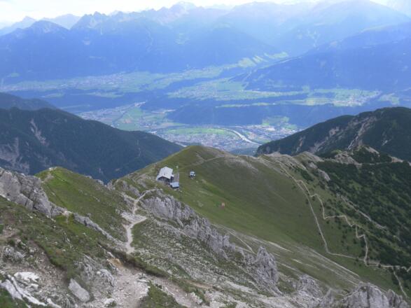 Nördlinger Hütte von der Reither Spitze