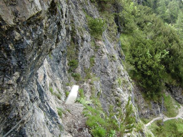 Stahlbrücke von oben