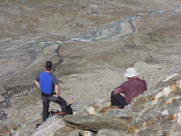 Pause im Aufstieg zum nördl. Schalfferner
