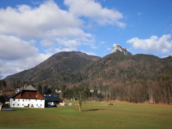 Gleich am Beginn der Tour sehen wir unser Ziel (1.1.2014)