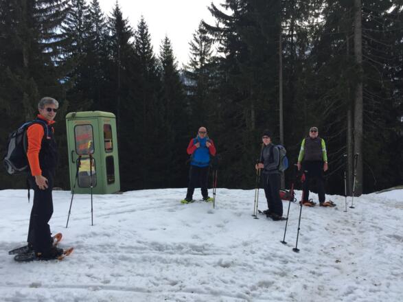 Die "Telefonzelle", auf die man am Beginn des Fahrwegs trifft