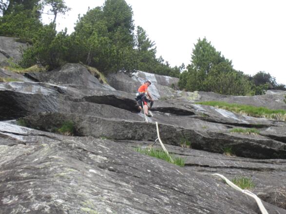 Alpiner Spätaufsteher 5. Seillänge