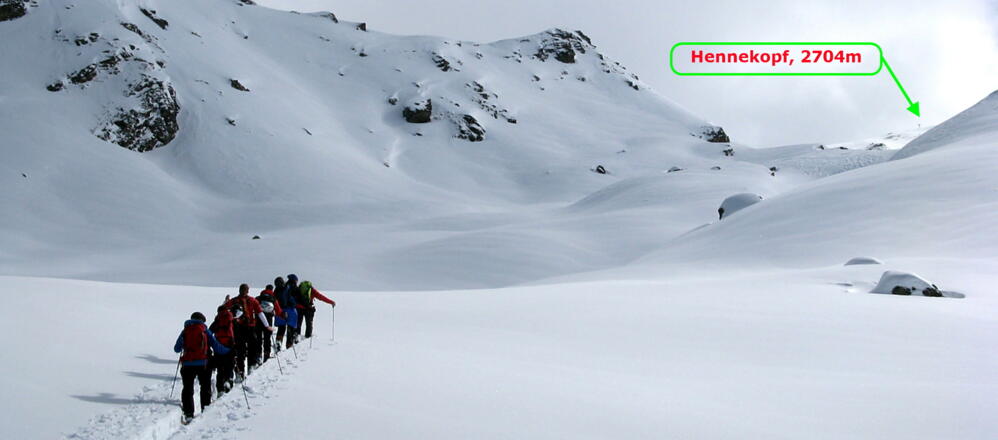 Wunderbare "Böden" leiten uns zum Hennekopf!