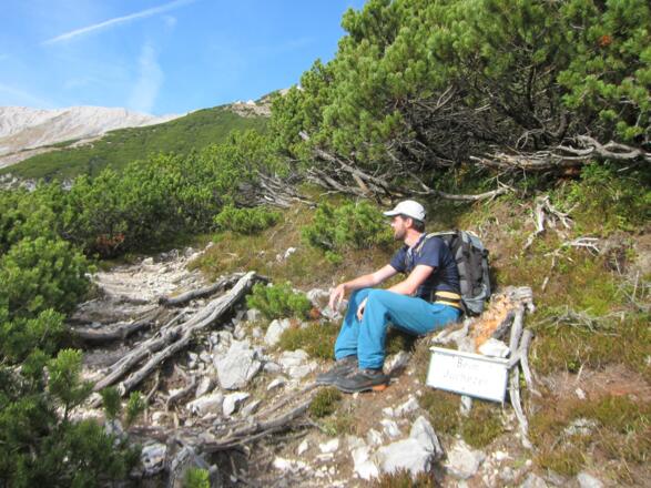 "Beim Juchezer" sieht man das erste Mal die Hütte. Ein guter Grund zum Jubeln ("juchezen").