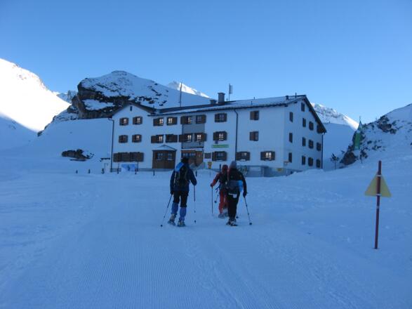 Die Heidelberger Hütte zum greifen nach.