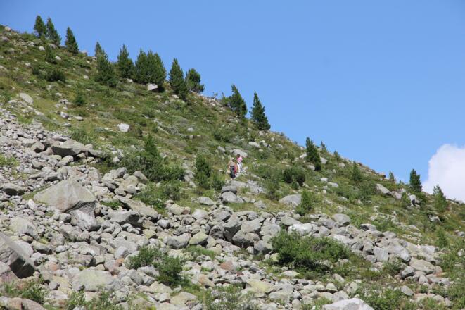 Abstieg zum Gletscherbach