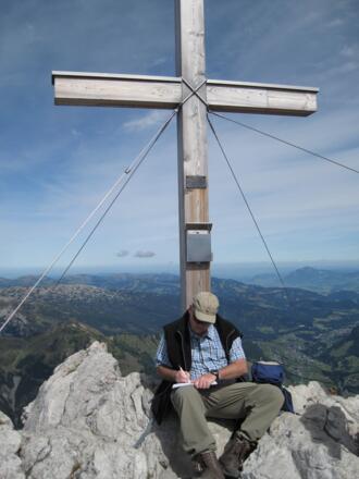 Eintragung ins Gipfelbuch