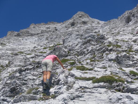 in der Schrofenflanke