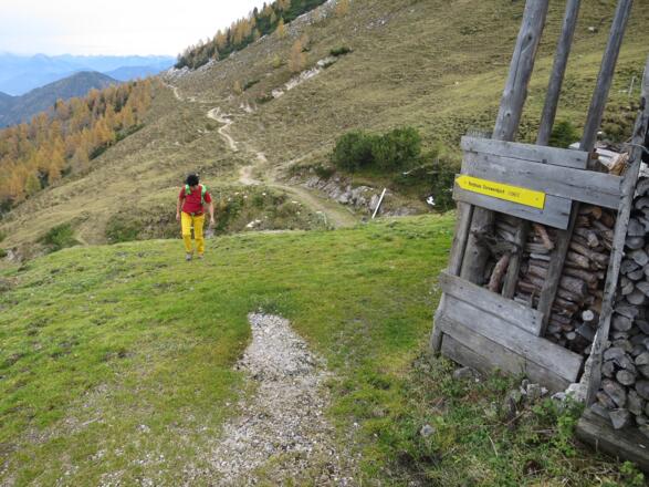 Und von der Kreuzeinalm weiter zur ...