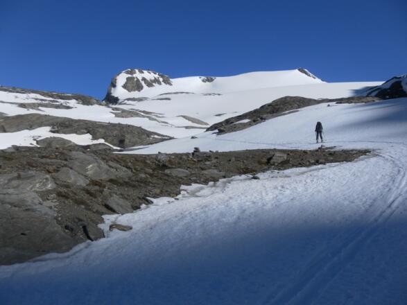 Hoher Burgstall mit der Oberwalderhütte und Eiswandbichl.