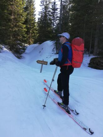 Der Schiroute folgen