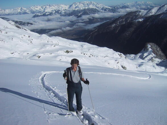 freiere Hänge unterm Gipfel - Zellerseenebel
