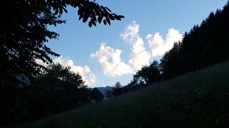 Abendstimmung unterhalb des Thürbauern