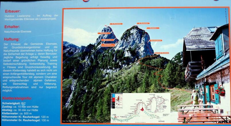 INFO Tafel beim Mittereckerstüberl 752m