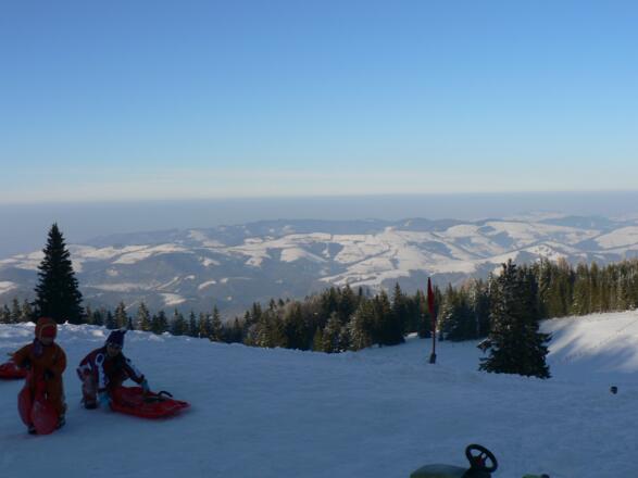 Blick Richtung Steyrer Hausberge: Damberg - Braschenberg - Schwarzberg
