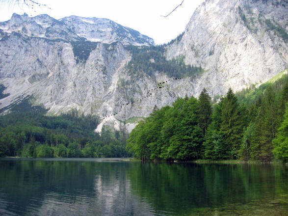 Hinterer Langbathsee mit Schafluckensteig