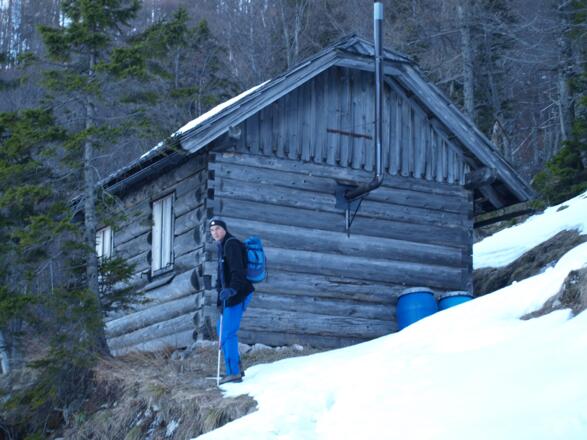 Aussichtsreiche "Max-Jagdhütte" 1209 m.