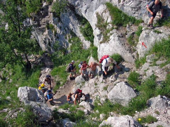 Einstieg in den Schafluckensteig