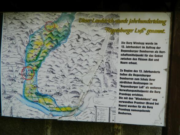 Karte: Landstrich Regensburger Luß