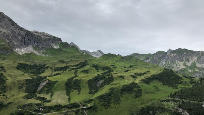 Blick von der Trittalpe zum Zürsersee