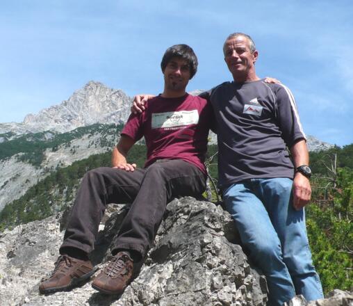 Klaus und Benni die Erstbegeher