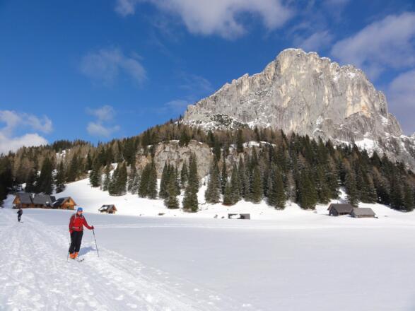 Stubwies mit seiner Felswand vom Teichlboden