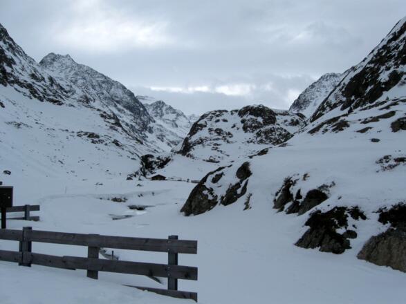 Im Bereich der Hinteren Sulztalalm.