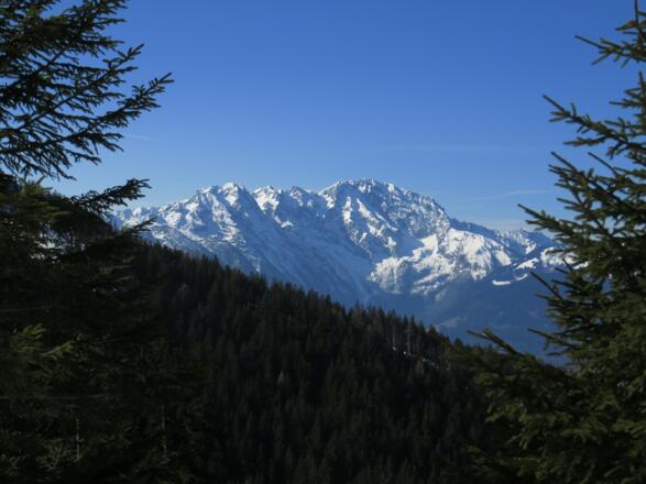Sicht im Aufstieg zum Hohen Göll