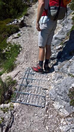 Das Coburger Rost: ein neuer - fester - Bestandteil des Aufstiegs zur Coburger Hütte