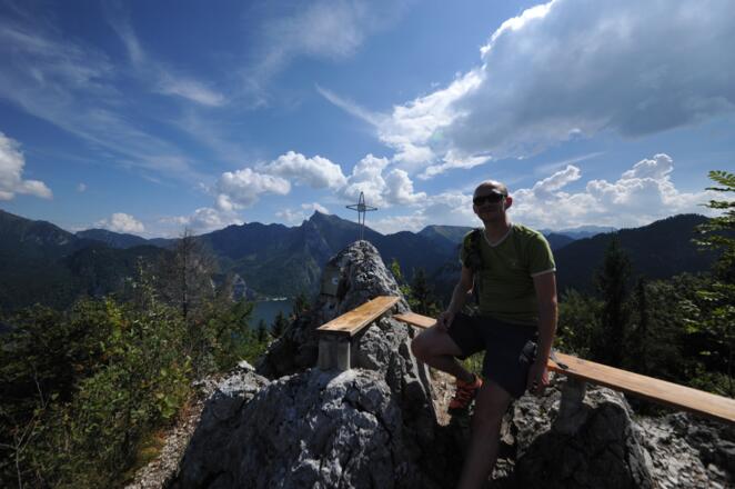 Auf dem Gipfel der Geißwand