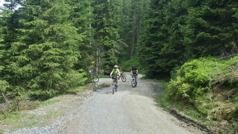 Im Hintergrund erkennbar der Weg auf dem wir dann zurückkommen werden.