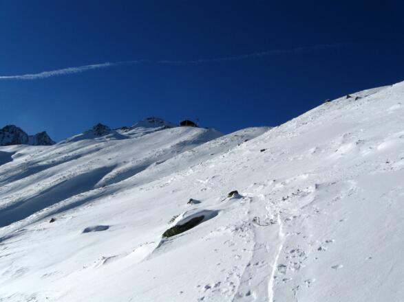 Aufstieg zur Pforzheimer Hütte.