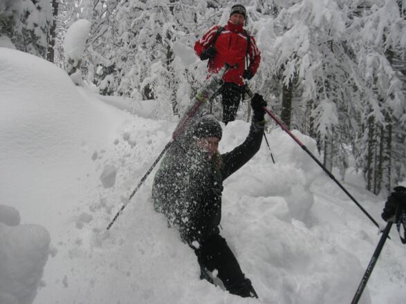 Tolle Sprünge im Wald