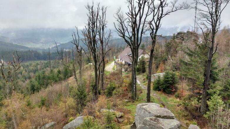 Blick zur Nebelsteinhütte