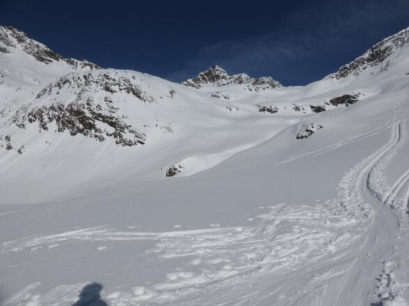 Im Winnebachkar mit Blick zum Zwiselbachjoch