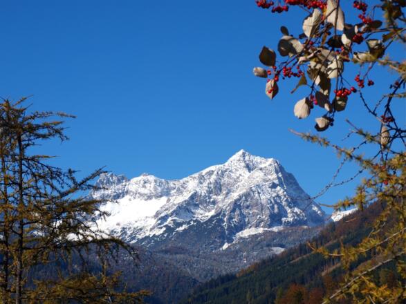 Großer Priel von der Aussichtsplattform 810m gesehen.